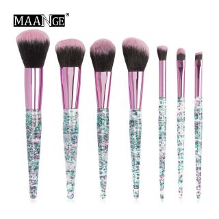 Bộ 7 cọ trang điểm MAANGE tay cầm ánh nhũ độc đáo