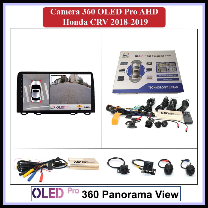 CAMERA 360 ĐỘ OLED Pro AHD cho xe HONDA CRV 2018-2019