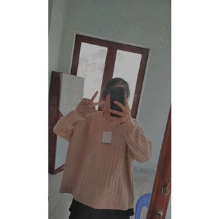 áo len hàn form thụng dấu quần