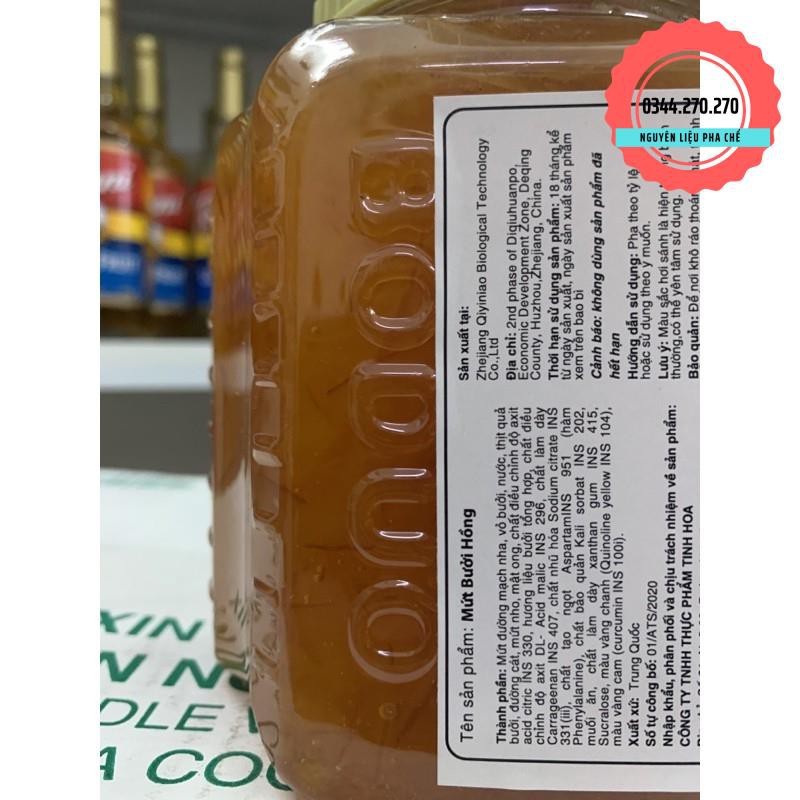 Mứt BODUO Bưởi Đỏ 1.0 kg (Hộp) - Hàng nhập khẩu có tem