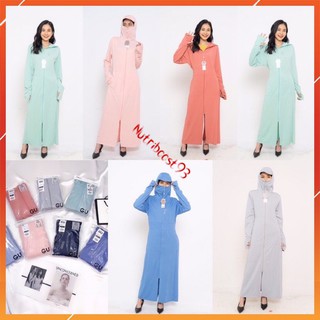 Áo Chống Nắng Gu 2 Lớp Dáng Dài Nữ- Vải Thông Hơi Hạt Cườm Bao Đẹp