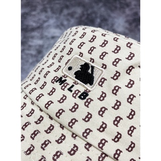Mũ MLB BOSTON MONOGRAM BUCKET HAT BEIGE