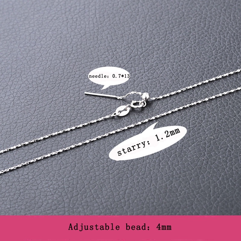 Vòng cổ Bạc Sterling S925 100% Tự Làm Thời Trang