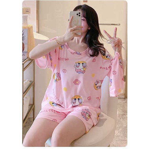 SALE CỰC HÓT Bộ Đồ Ngủ ,Đồ Mặc Nhà Nữ Họa Tiết Cute  Cực Xinh  HT01