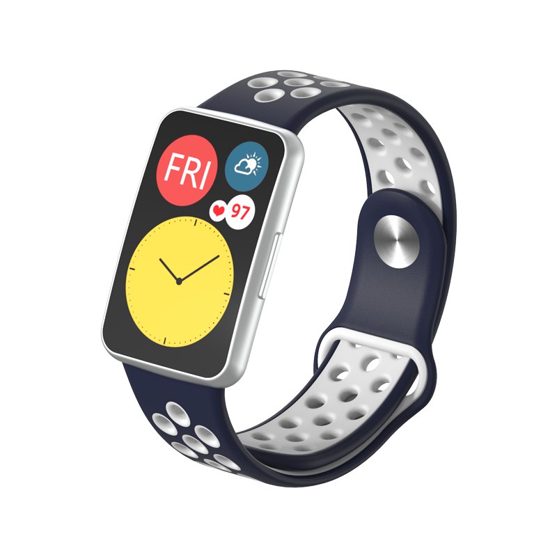 Dây đeo silicone thoáng khí cho đồng hồ thông minh Huawei Watch Fit