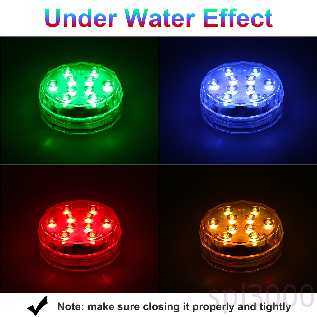 Đèn Led Rgb Chống Thấm Nước Ip67 Kèm Điều Khiển Từ Xa Tiện Dụng Cho Bể Cá