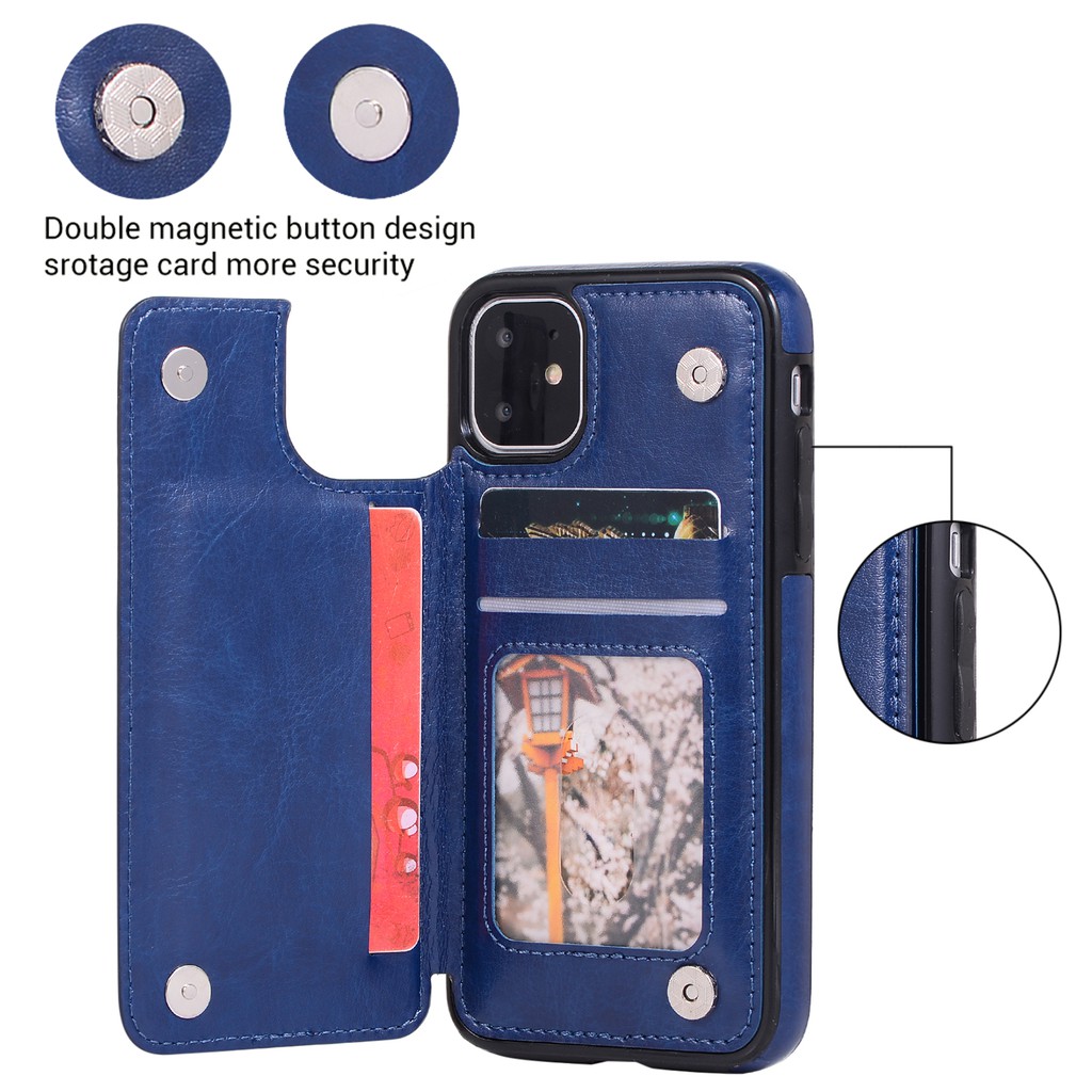 Bao da điện thoại lót silicon hai lớp cho IPHONE 13 11 PRO MAX 11 PRO 11 XS MAX XR XS