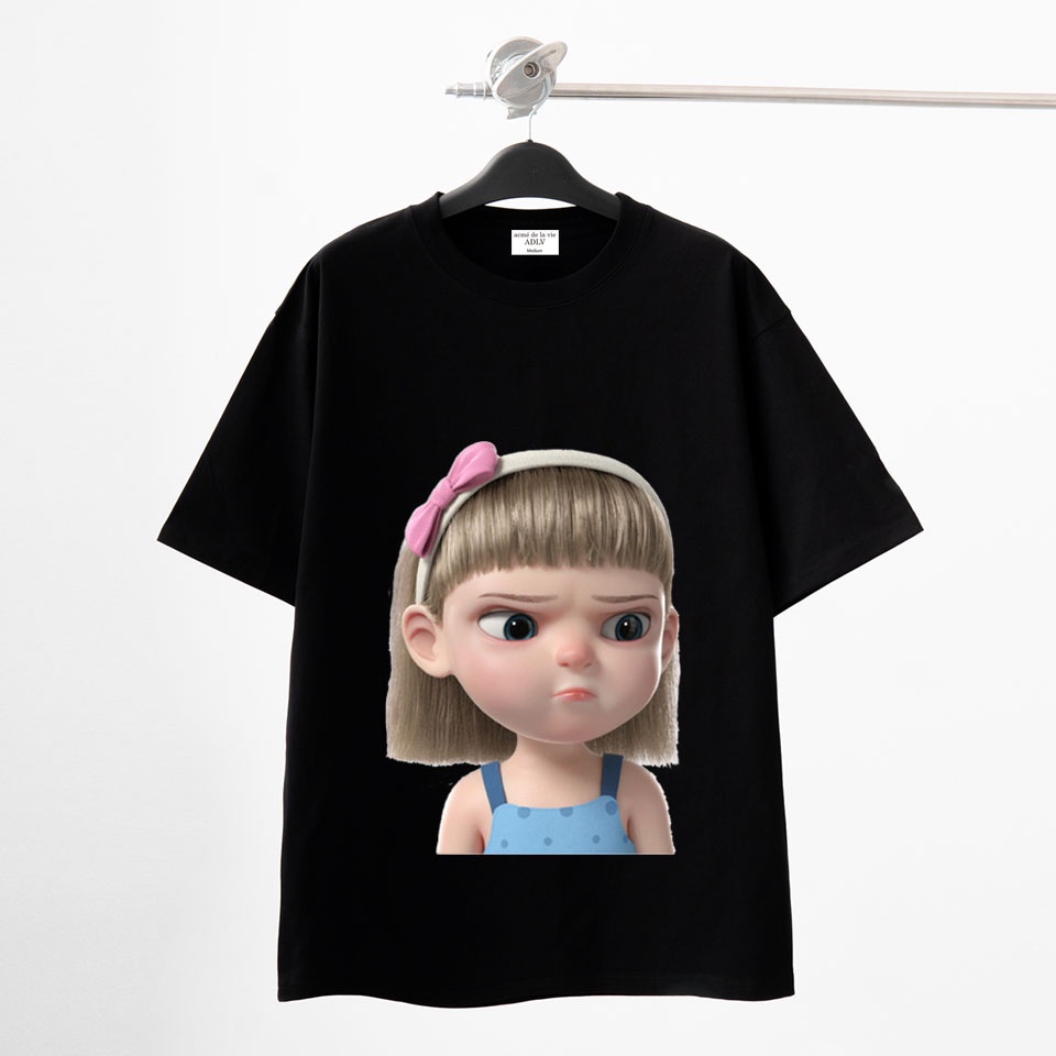 Áo thun trẻ em ADLV cộc tay BAD GIRL, Áo phông cho bé từ 1 đến 10 tuổi  - COA STORE