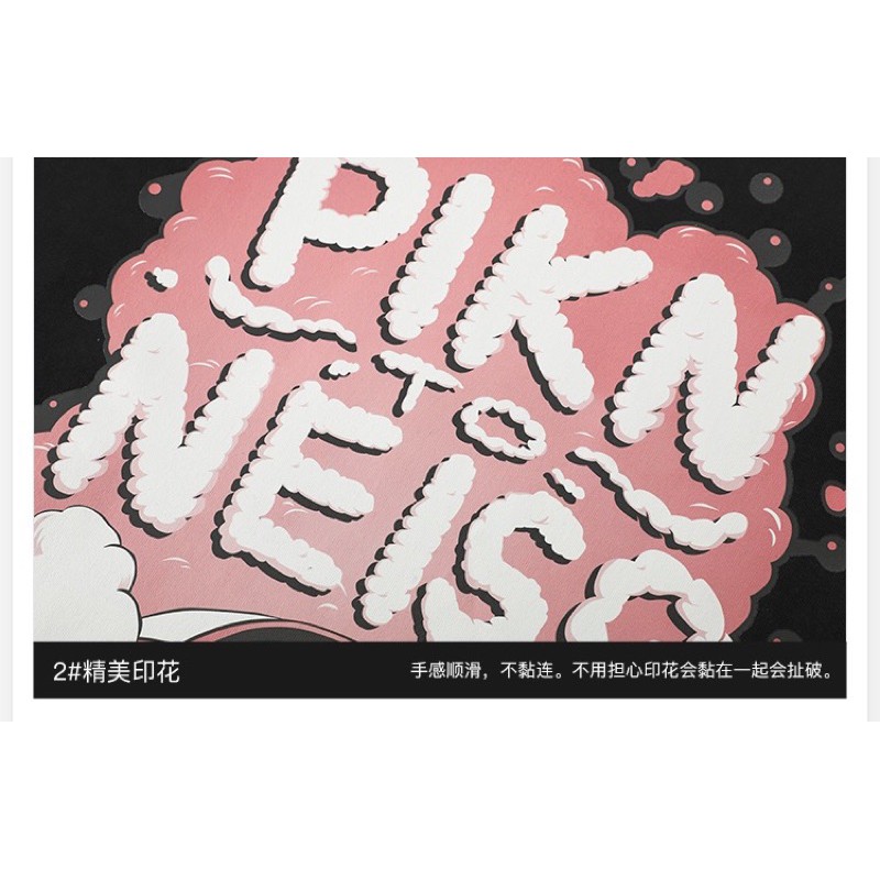 Áo thun tay lỡ  Nelly Heybig dáng unisex form rộng PINK NEISO