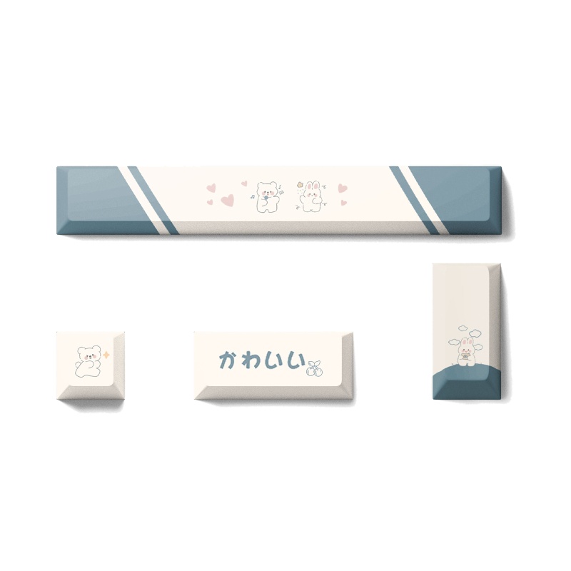 Set 4 Nút Bàn Phím Cơ PBT Họa Tiết Vũ Trụ