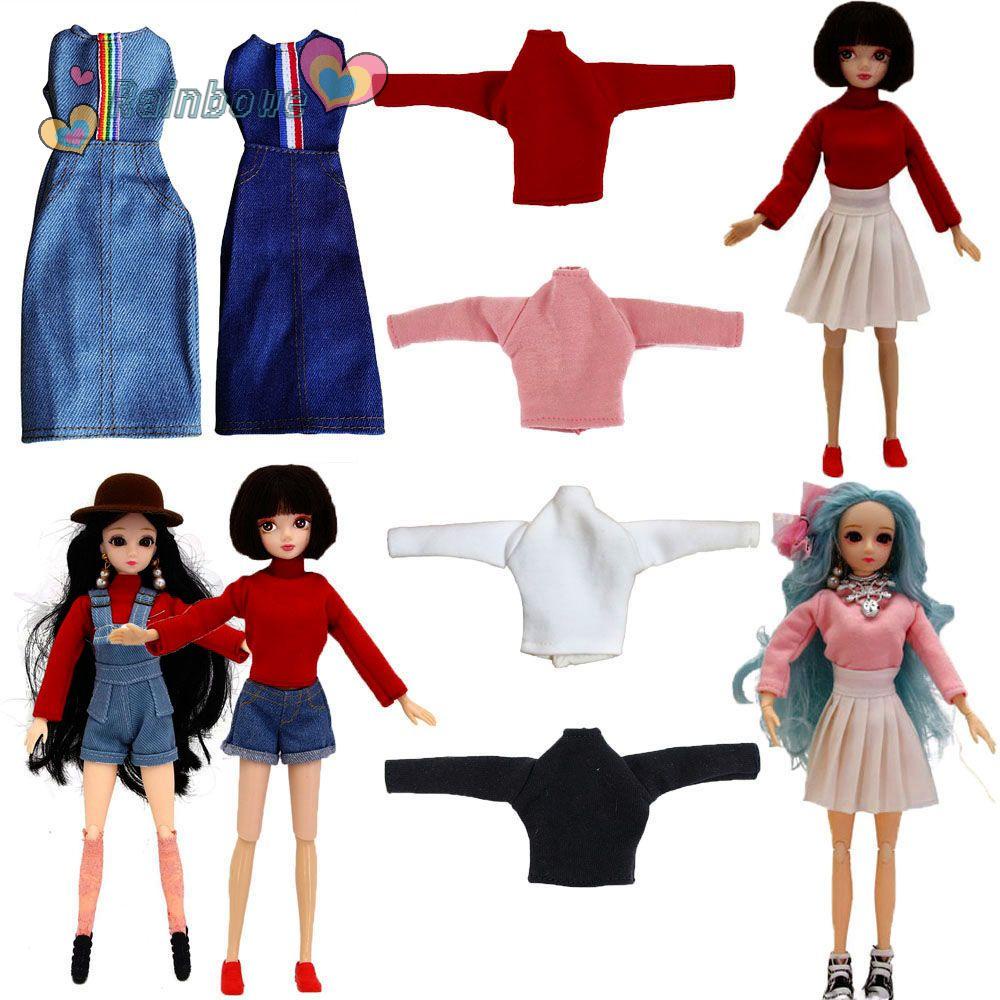 Quần Short Jean Màu Cầu Vồng Cho Búp Bê 11.5&quot; 1/6 BJD