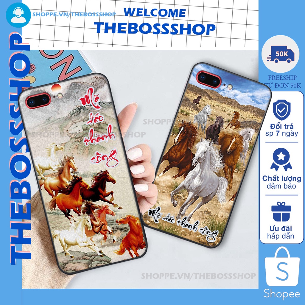 Ốp lưng iphone 7 PLUS / 8 PLUS TÀI LỘC-MÃ ĐÁO THÀNH CÔNG-TÂM AN SIÊU ĐẸP