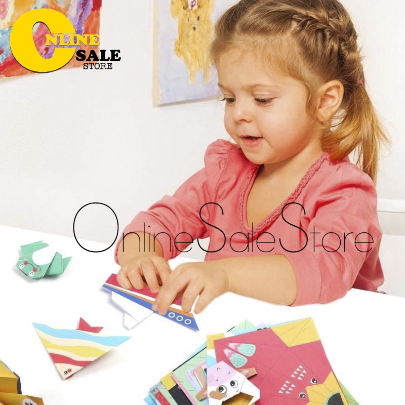 [MẪU MỚI]Giấy gấp thủ công Origami Nghệ thuật gấp giấy sáng tạo cho bé 152 tờ với 72 mẫu hình- kèm hướng dẫn gấp