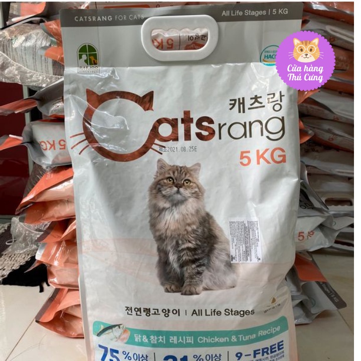 Thức Ăn Hạt Cho Mèo CATSRANG, Cats On Cho Mèo Mọi Lứa Tuổi Hàn Quốc - Túi 5kg