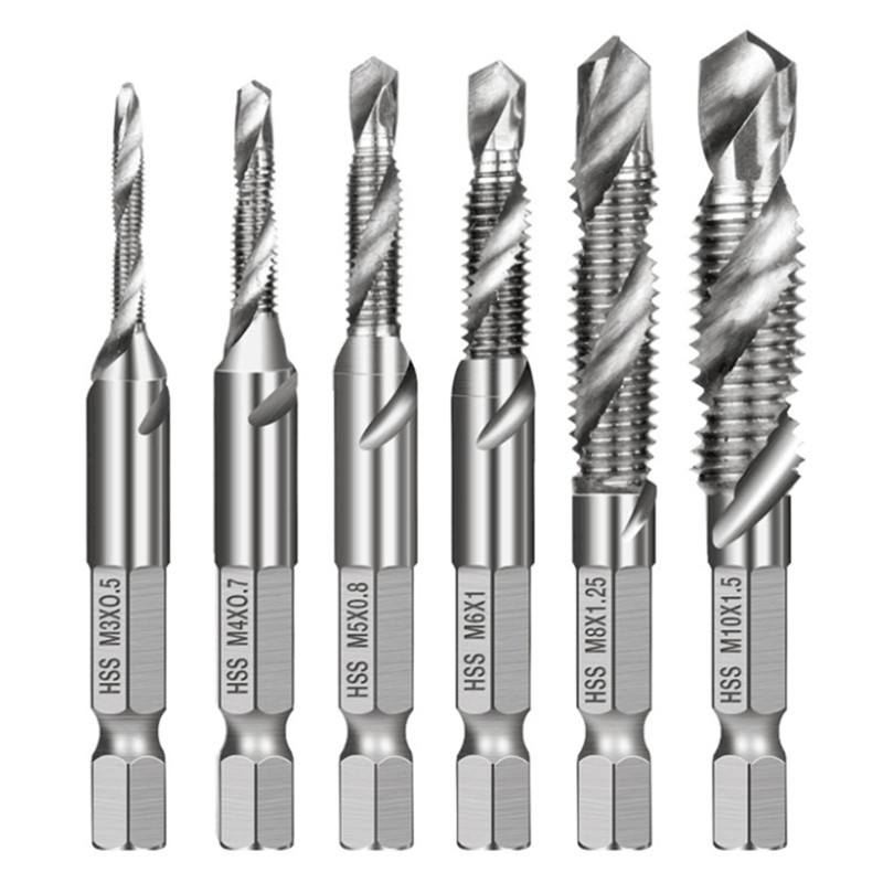 Bộ 6 mũi khoan Hss M3-M10 Bits chuyên dụng tiện lợi