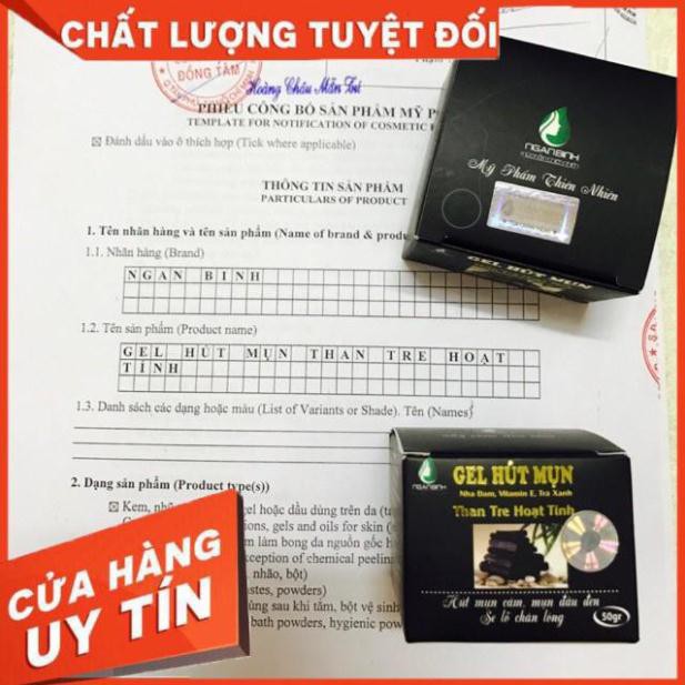 [GIÁ SỈ] - Gel lột mụn tha tre hoạt tính Ngân Bình - Gel hút mụn cám , mụn đầu đen, mụn ẩn .