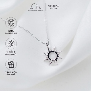 Dây chuyền bạc moonsilver, vòng cổ bạc nữ hình mặt trời s925