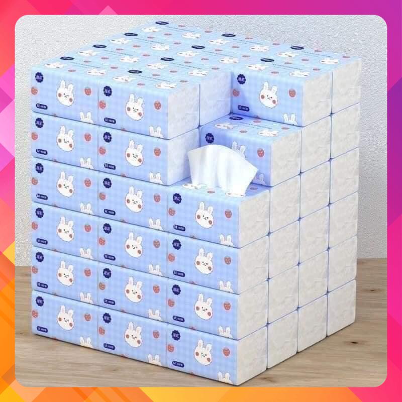 Thùng giấy ăn rút hình thỏ ( thùng 40 gói)