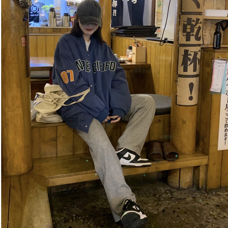 Áo Khoác Bomber Nam Nữ Unisex Áo Bóng Chày Form Rộng Chất Liệu Kaki Dày Dặn Trần Bông 2 Lớp