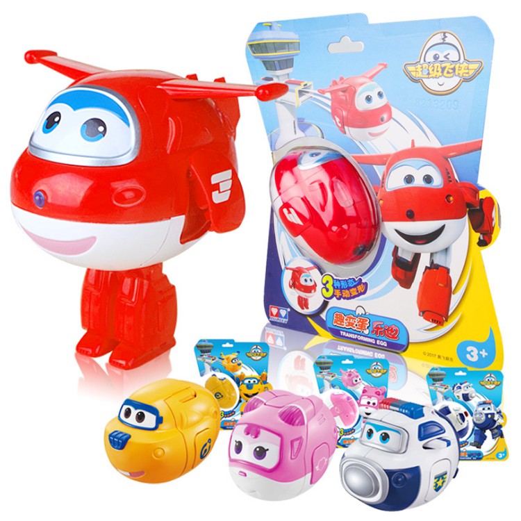 Bộ trứng biến hình super wings đội bay siêu đẳng đồ chơi trẻ em Jett, Paul, Mirra, Dizzy, Albert , Chase, Flip, Donnie