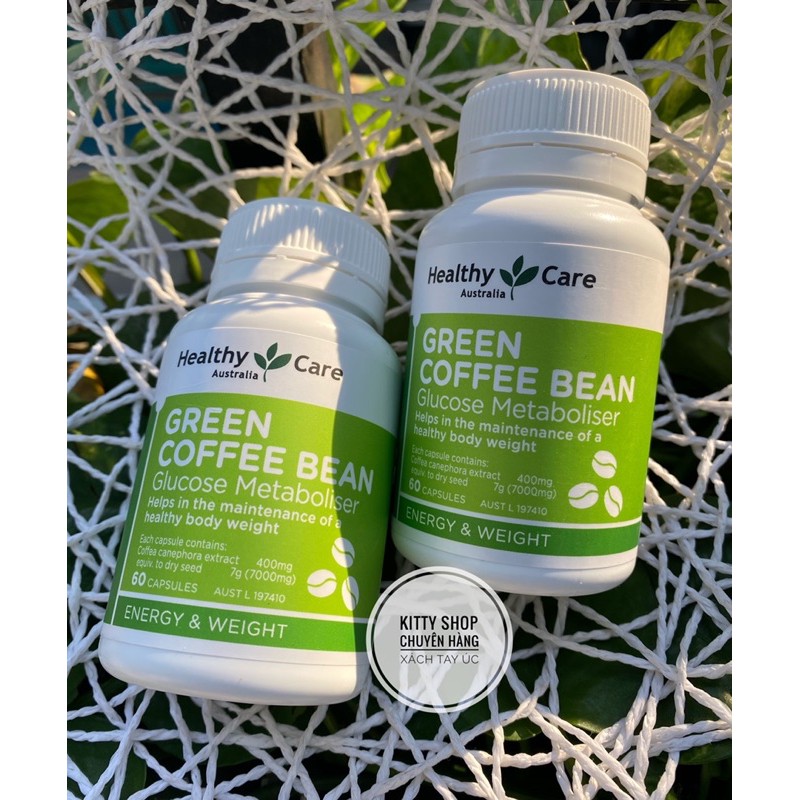 HEALTHY CARE GREEN COFFEE BEAN LỌ 60 VIÊN CHÍNH HÃNG