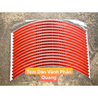 Tem Dán Vành Xe Máy Phản Quang 3M, Decal Dán vành 1 Bộ Dán Được Đủ 2 Bánh