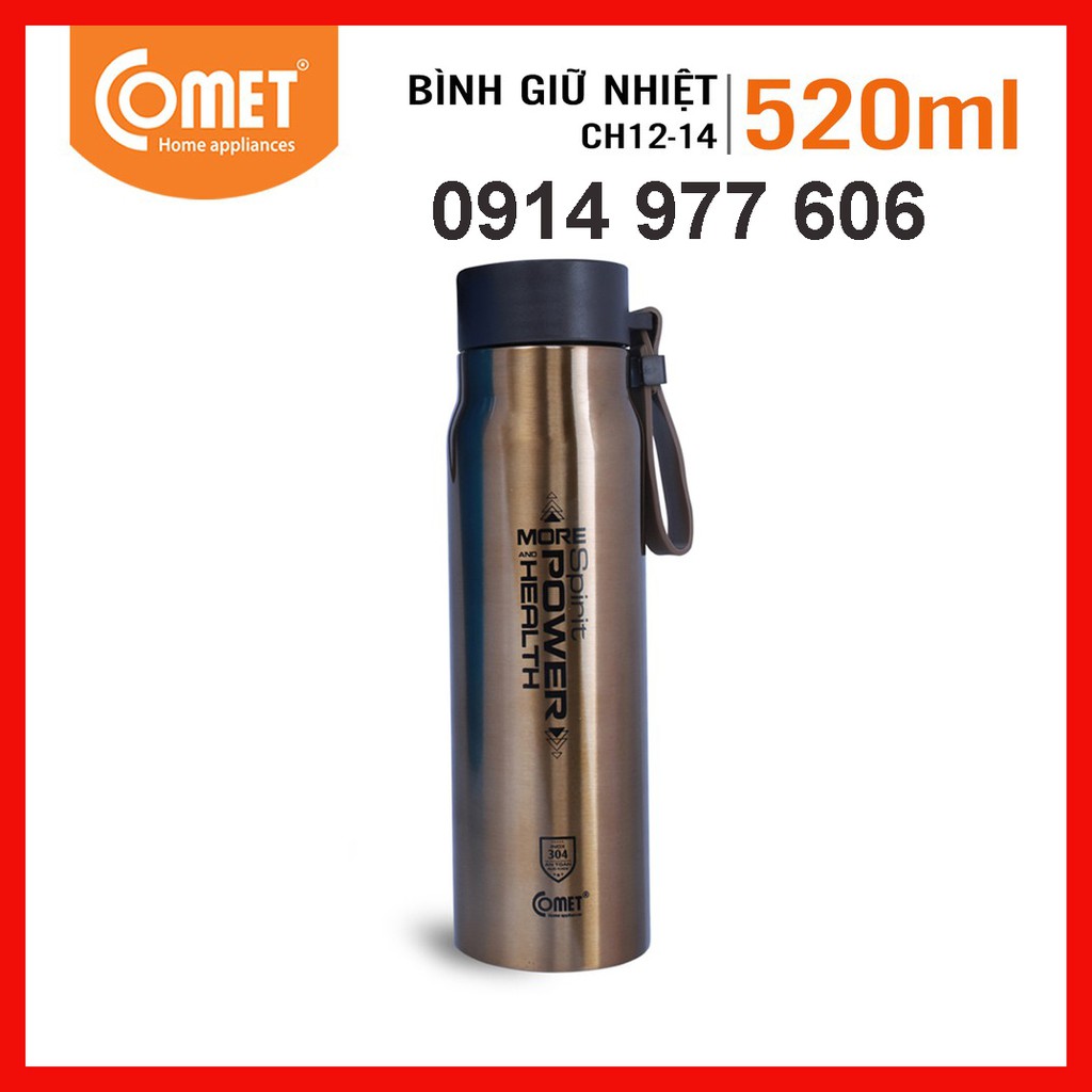 Bình giữ nhiệt cầm tay cao cấp COMET CH12-14 (520ml)