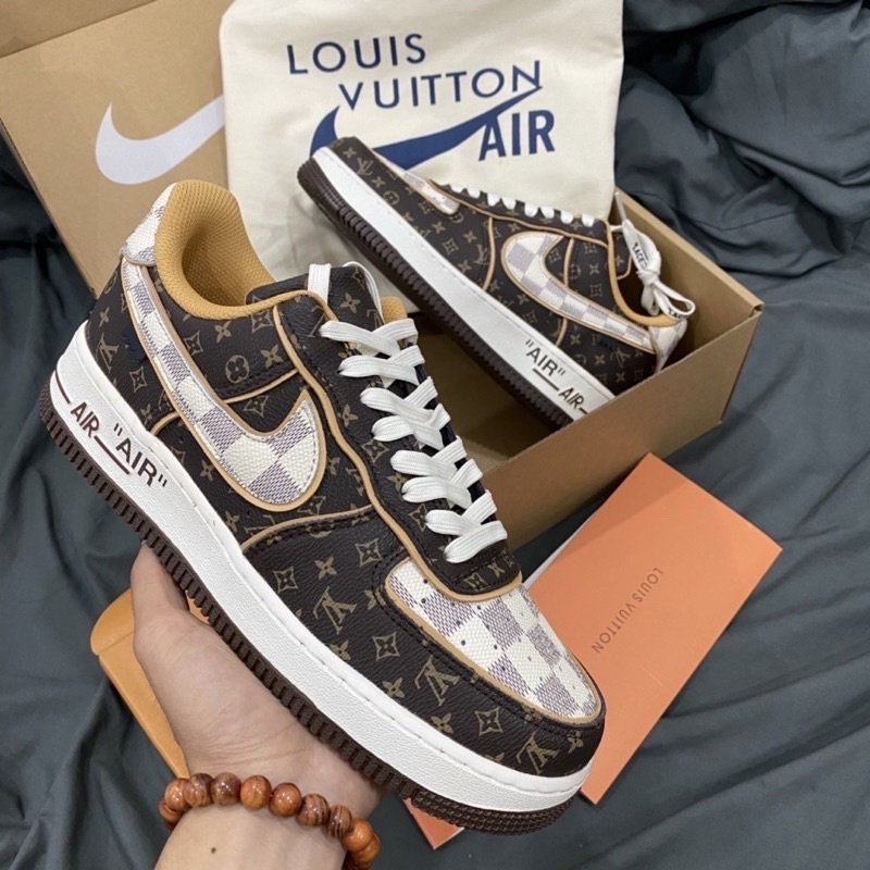 GIÀY AF'1 LV TRẮNG NÂU LAI AI SC