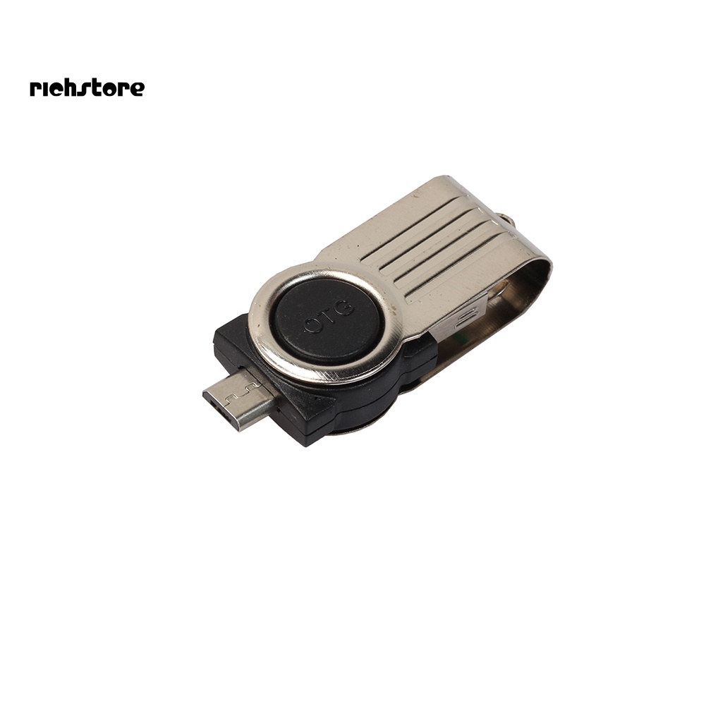 Đầu Đọc Thẻ Nhớ OTG Micro USB SD TF Xoay Được | BigBuy360 - bigbuy360.vn