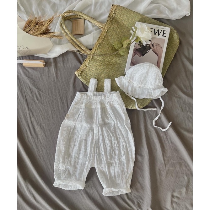 Yếm + nón cotton xốp hàn em bé Nanci room