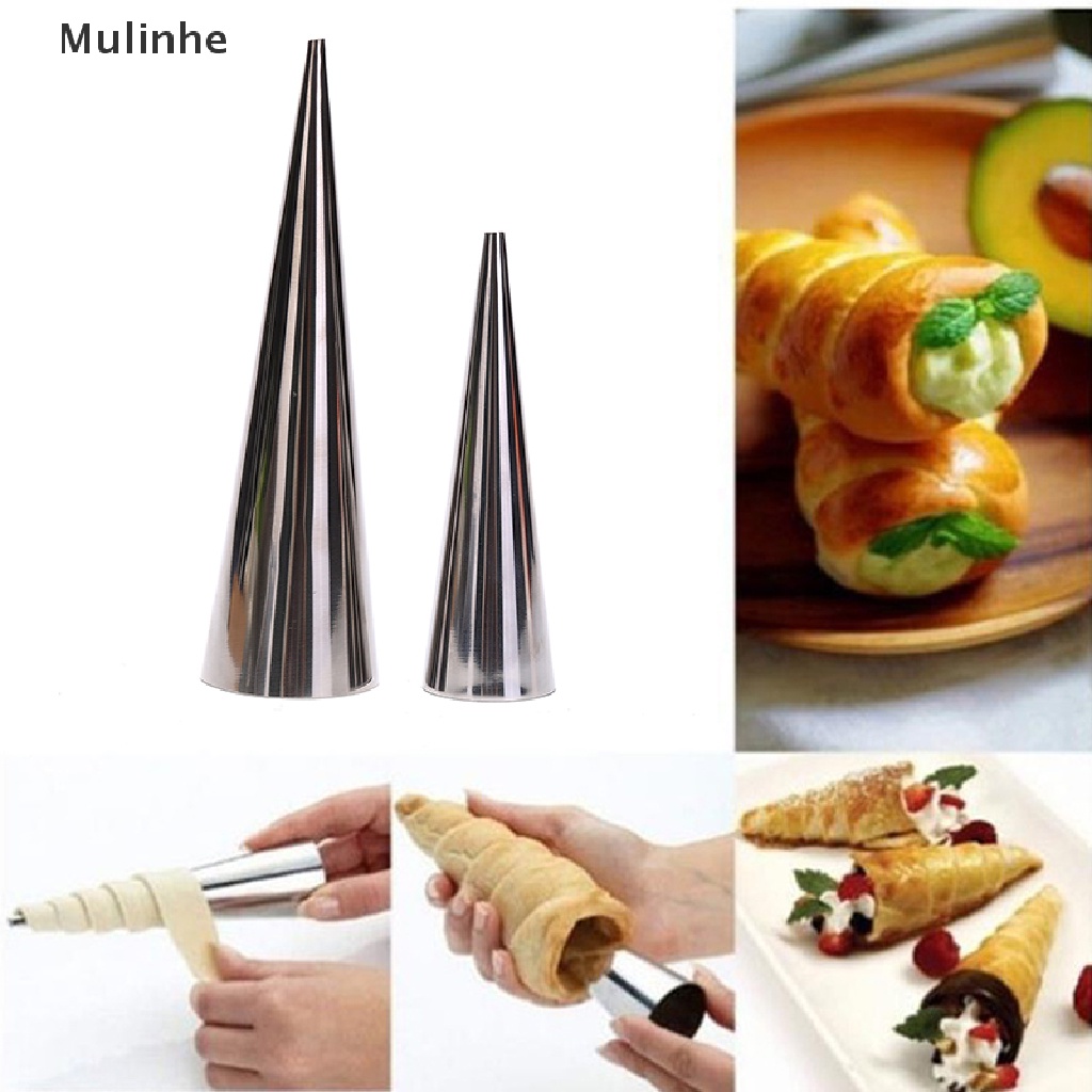 1 Dụng Cụ Làm Bánh Sừng Bò Bằng Thép Hình Nón