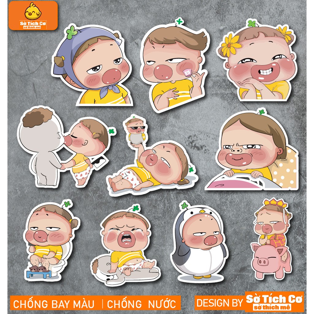 Quỳnh Aka dán điện thoại, laptop, mũ bảo hiểm, guitar, vali MSP: A11