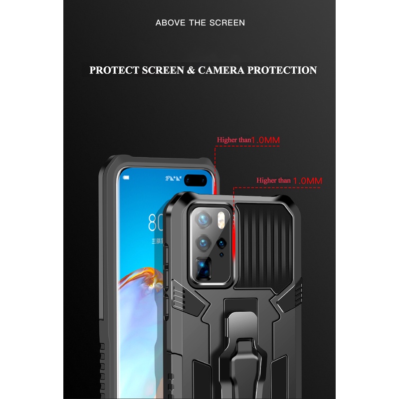 Ốp Điện Thoại Chống Sốc Có Giá Đỡ Cho Huawei P40 P40 Pro P30 Lite Y9 Yrime Y7 Pro Y5 2019