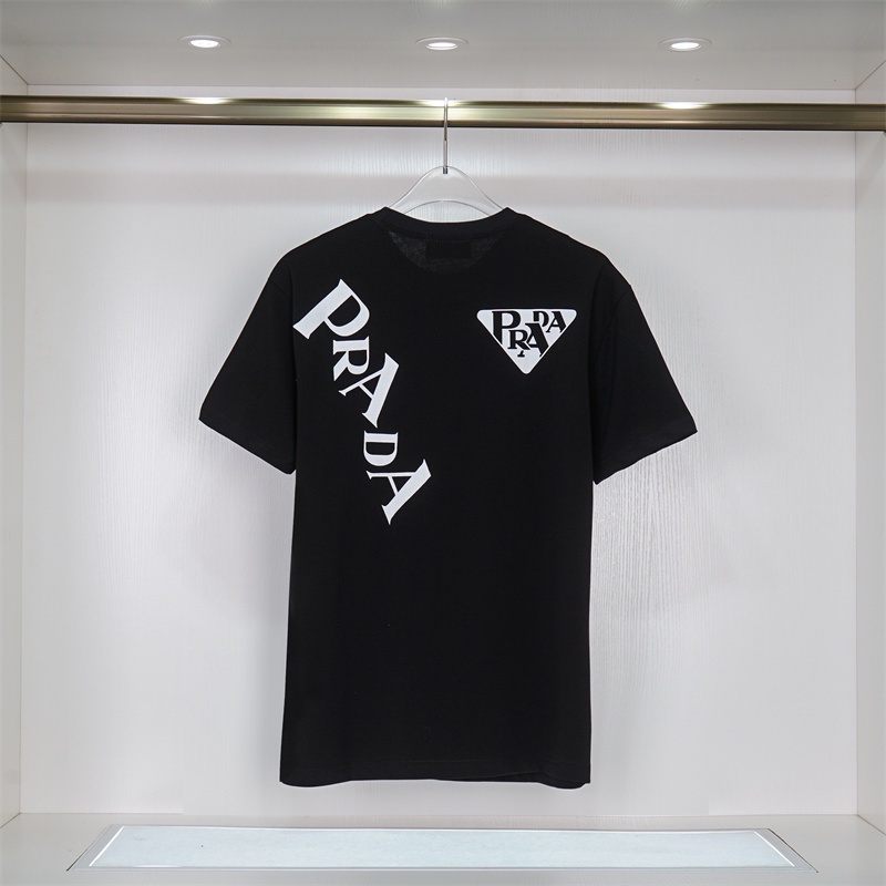 P &amp; ADA Áo Thun Ngắn Tay In Logo Tam Giác Không Đều Thời Trang Đường Phố Cao Cấp Mùa