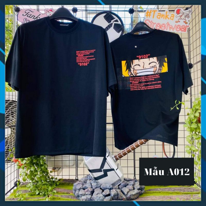 Áo thun Unisex Nam nữ Tay lỡ Phông Rộng in hình Lufy | BigBuy360 - bigbuy360.vn