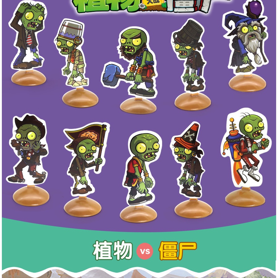 Bộ thẻ trò chơi Plants vs. Zombies chiến đấu bằng PVC chống thấm nước