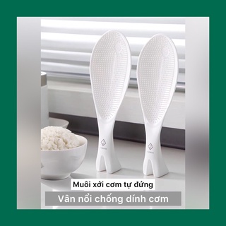Muôi vá xới cơm tự đứng JIANXIA chống dính