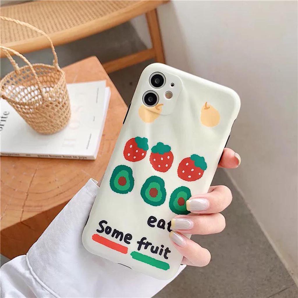 Ốp Lưng Iphone Cao Cấp Full Viền Eat Some Fruit Dành Cho Tất Cả Dòng Iphone từ 6 đến 11promax | BigBuy360 - bigbuy360.vn