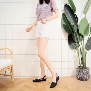 Giày nhựa đế bằng nữ