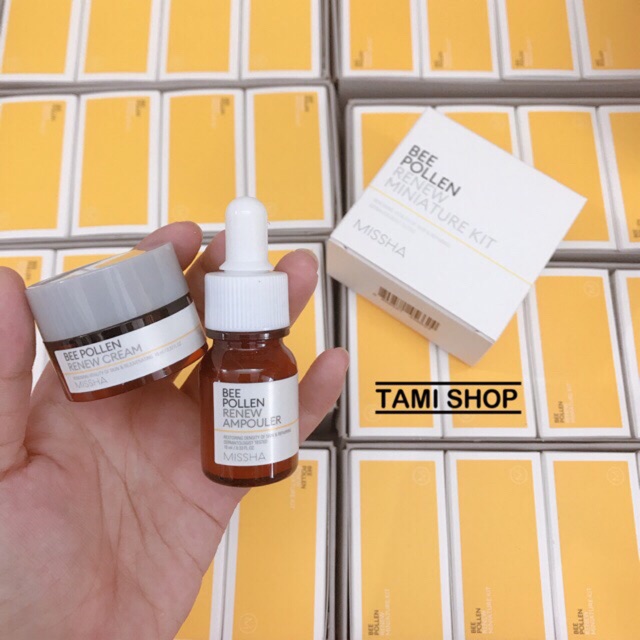 SET DƯỠNG DA MINI BEE POLLEN RENEW MINIATURE