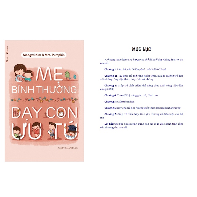 Sách - Mẹ Bình Thường Dạy Con Ưu Tú Tặng Bookmark