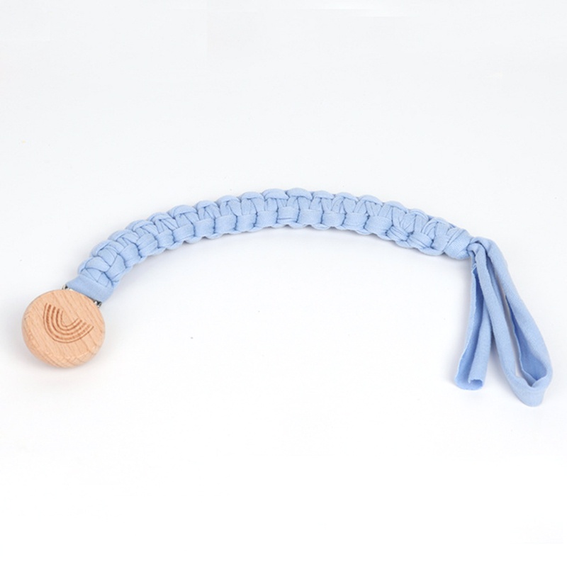 Giá Đỡ Núm Vú Giả Bằng Cotton Dệt Phối Dây Xích Kẹp Núm Vú Giả Cho Bé M