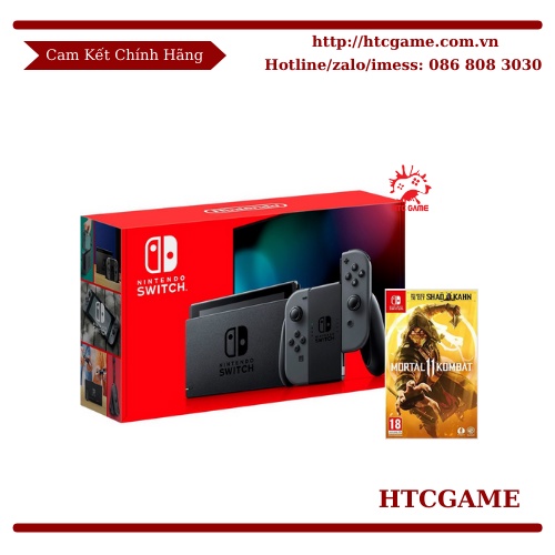 Máy chơi game Nintendo Switch Xám + Game Mortal Kombat 11