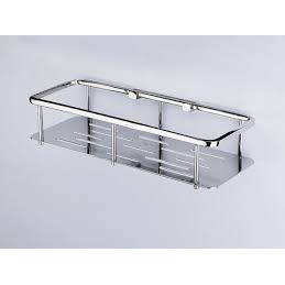 Kệ gia vị trong nhà bếp đựng gia vị 1 tầng 100% INOX 304 HÀNG ĐẶT XƯỞNG - Kệ nhà tắm inox dày dặn