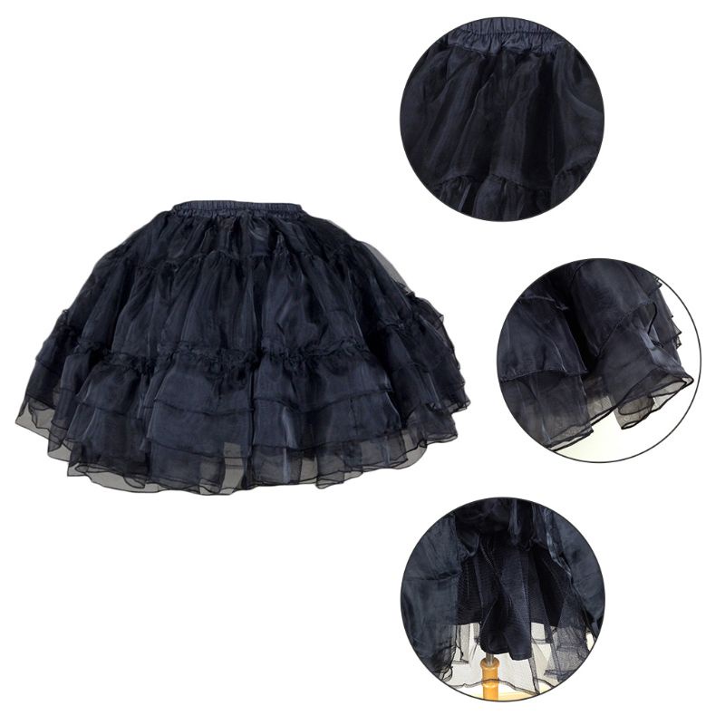 Chân Váy Xòe Tutu Ngắn Vải Tuyn Nhiều Lớp Chuông Thời Trang Lolita Dành Cho Nữ