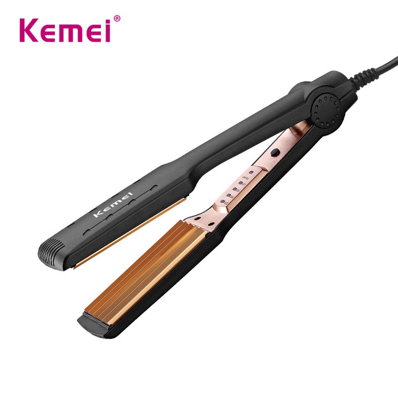 Máy Bấm Tóc Dập Xù Tóc Bảng Lớn Có Chỉnh Nhiệt Kemei Km 472