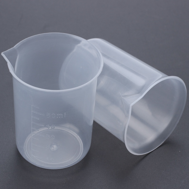 Set 2 Cốc Đo Lường Trong Suốt Dung Tích 50mL