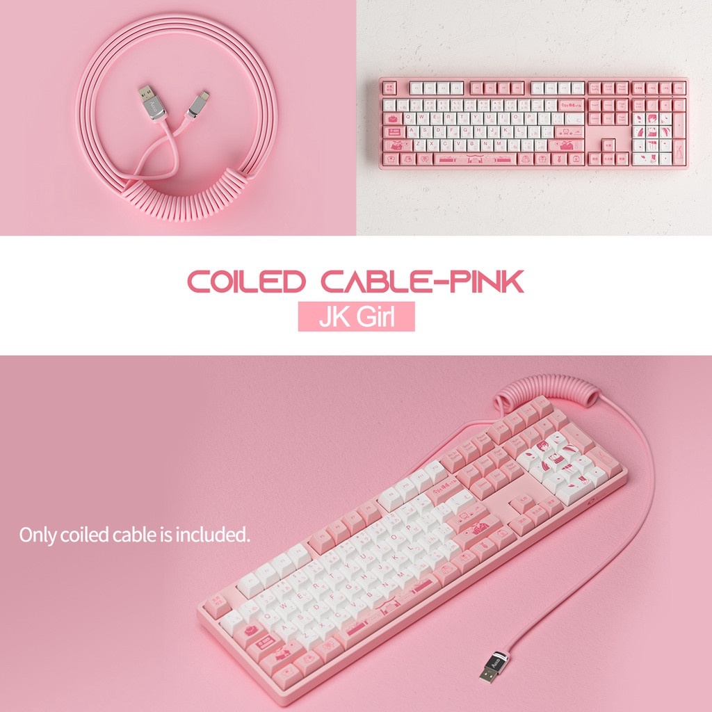 Dây cáp nối dài cho bàn phím cơ Akko Type C USB Type C + USB C 150cm