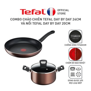 Combo Chảo chiên Tefal Day By Day 24cm và Nồi Tefal Day By Day 20cm