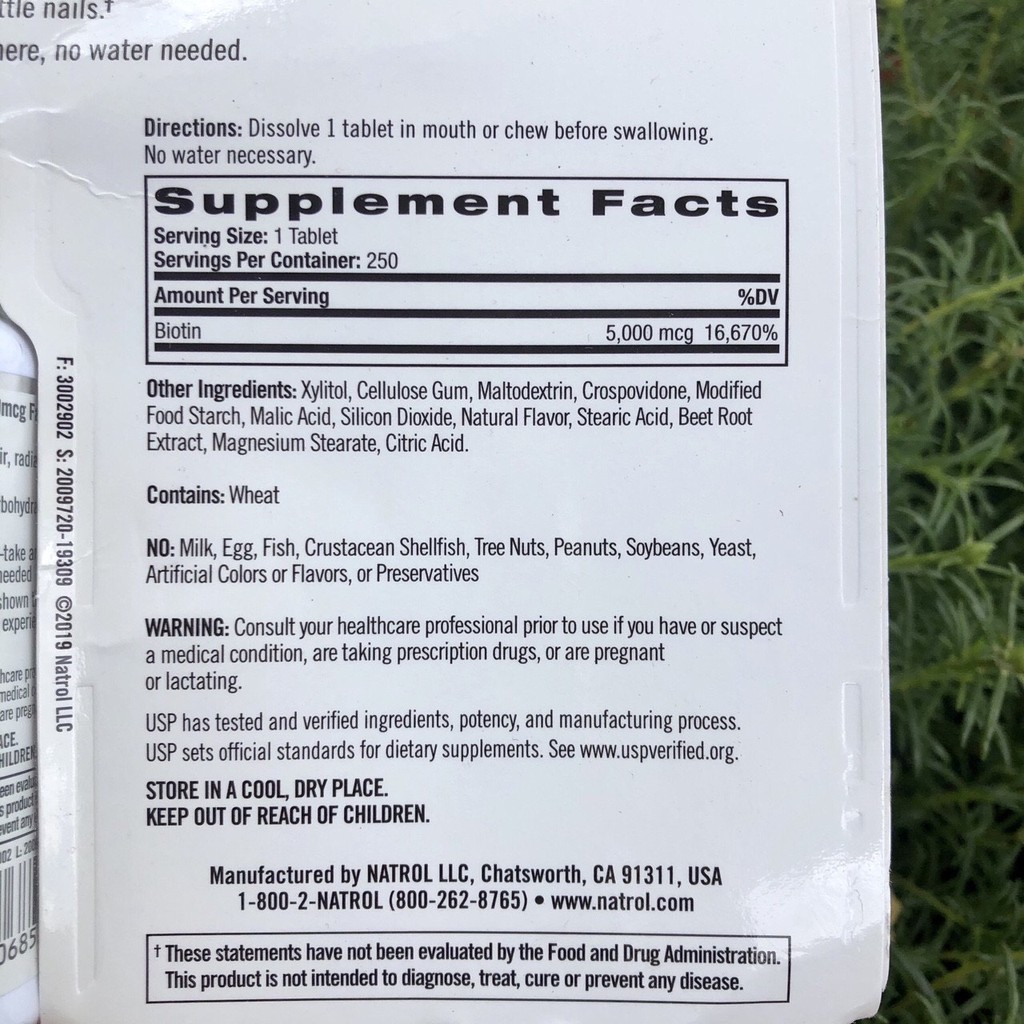 ❤️ [Date 12/2022] Natrol Biotin Hair Nails Skin 5000 mcg 250 viên Mỹ, Hương Dâu | BigBuy360 - bigbuy360.vn
